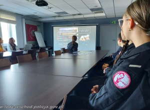 Dzień Przedsiębiorczości w Komendzie Powiatowej Policji Łódź-Wschód