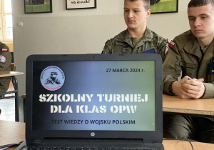 Szkolny Konkurs Wiedzy o Wojsku Polskim.