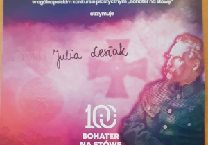 "Bohater na stówę" - wyróżnienie dla Julii Lesiak