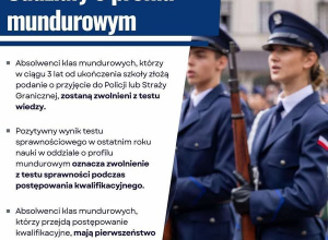 Klasa o profilu mundurowym pod patronatem MSWiA w Karskim