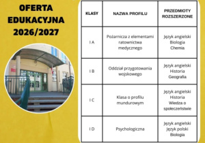 Oferta edukacyjna 2026/27