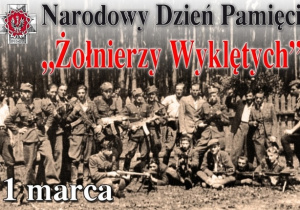 Plakat z żołnierzami.