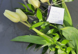 Tulipany na urodziny Karskiego.