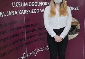 Absolwent szkoły.