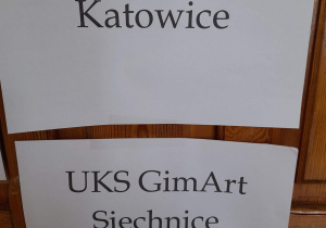 Napis UKS Carramba Katowice.