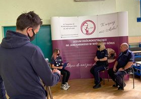 Uczniowie podczas zajęć Młodzieżowej Akademii Lokalnego Działania.