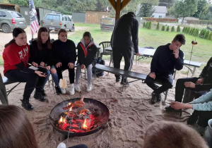 Uczniowie klasy IIb na poligonie