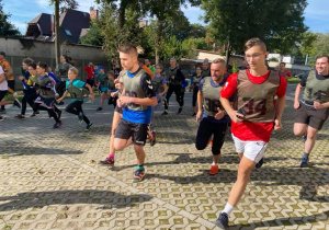 Uczestnicy Biegu Jesieni.