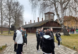 Młodzież Karskiego na wycieczce w Oświęcimiu