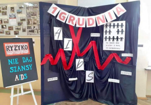 Plakat z okazji Światowego Dnia Walki z AIDS