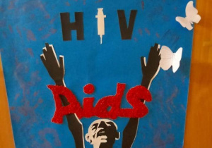 Plakat z okazji Światowego Dnia Walki z AIDS