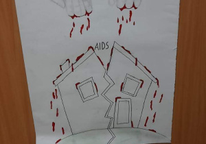 Plakat z okazji Światowego Dnia Walki z AIDS