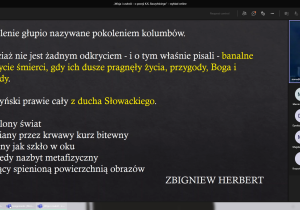 Wykład o poezji K.K. Baczyńskiego