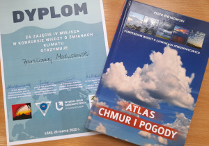 IV miejsce w Konkursie Wiedzy o Zmianach Klimatu dla Bartka Matuszewskiego