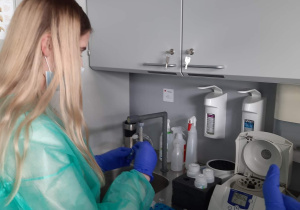Warsztaty w Laboratorium Zakładu Genetyki Klinicznej Uniwersytetu Medycznego w Łodzi.