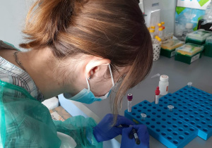 Warsztaty w Laboratorium Zakładu Genetyki Klinicznej Uniwersytetu Medycznego w Łodzi.