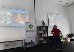 Wykład o historii Ukrainy w Centrum Dialogu w Łodzi.