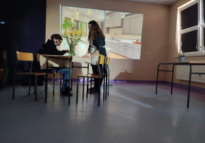 Przedstawienie pt." Переможемо" ("Wygramy ") przygotowane przez uczniów zrzeszonych w KLUBIE SZKÓŁ UNICEF