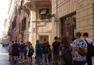 Uczniowie Karskiego na wycieczce w Italii