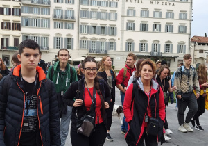 Uczniowie Karskiego na wycieczce w Italii