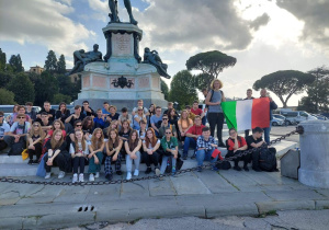 Uczniowie Karskiego na wycieczce w Italii