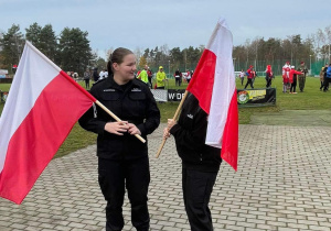 Marsz Patriotyczny Nordic Walking w Justynowie z udziałem uczniów Karskiego