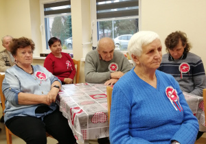 Spotkanie patriotyczne z pensjonariuszami Dziennego Domu Pomocy w Wiśniowej Górze