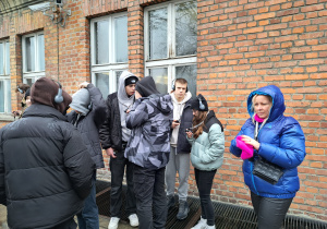Uczniowie Karskiego w Państwowym Muzeum Auschwitz-Birkenau.