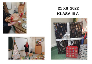 Świąteczne spotkanie klasowe III a