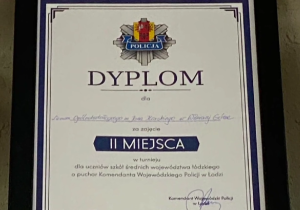 II miejsce w zawodach o Puchar Komendanta Wojewódzkiego Policji w Łodzi