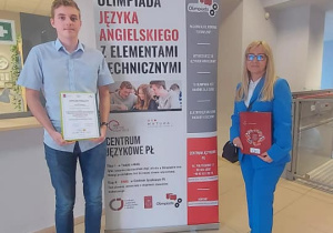 Jakub Liwiński finalistą IV edycji Olimpiady Języka Angielskiego z Elementami Technicznymi