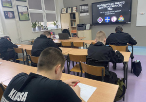 Szkolne eliminacje do konkursu "Młodzież zapobiega pożarom"