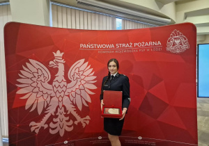 "Najlepszy policjant, strażak PSP i OSP województwa łódzkiego 2023 " absolwentką Karskiego