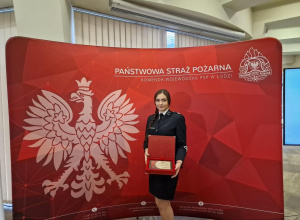 "Najlepszy policjant, strażak PSP i OSP województwa łódzkiego 2023 " absolwentką Karskiego