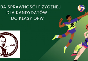 Plakat na temat próby sprawności fizycznej