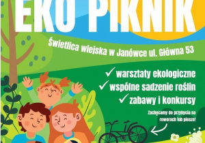 Plakat promujący eko piknik