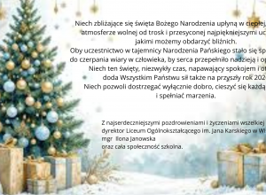 Życzenia świąteczne