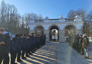 Uczniowie Karskiego na spotkaniu z Komendantem Głównym Policji