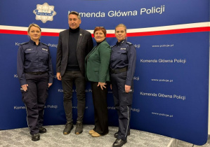 Uczniowie Karskiego na spotkaniu z Komendantem Głównym Policji