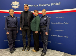 Uczniowie Karskiego na spotkaniu z Komendantem Głównym Policji
