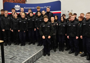 Uczniowie Karskiego na spotkaniu z Komendantem Głównym Policji