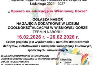 Sposób na edukację w Wiśniowej Górze