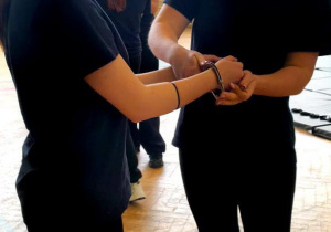 Zajęcia z techniki interwencji w OPM przeprowadzone przez funkcjonariuszy Nadwiślański Oddział Straży Granicznej