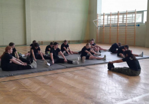 Zajęcia z techniki interwencji w OPM przeprowadzone przez funkcjonariuszy Nadwiślański Oddział Straży Granicznej