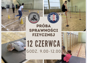 Próba sprawności fizycznej dla kandydatów do Oddziału Przygotowania Mundurowego oraz Oddziału Przygotowania Wojskowego