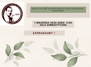 Komunikat o rozpoczęciu roku szkolnego 2026/2027