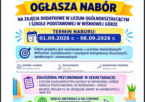 Plakat informacyjny projektu Sposób na edukację