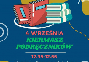 Zaproszenie na kiermasz podręczników używanych