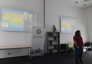Wykład o historii Ukrainy w Centrum Dialogu w Łodzi.