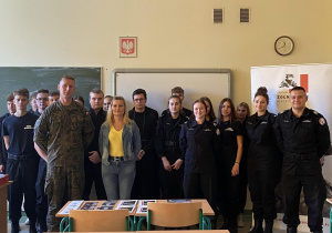 Spotkanie maturzystów z przedstawicielami Wojskowego Centrum Rekrutacji